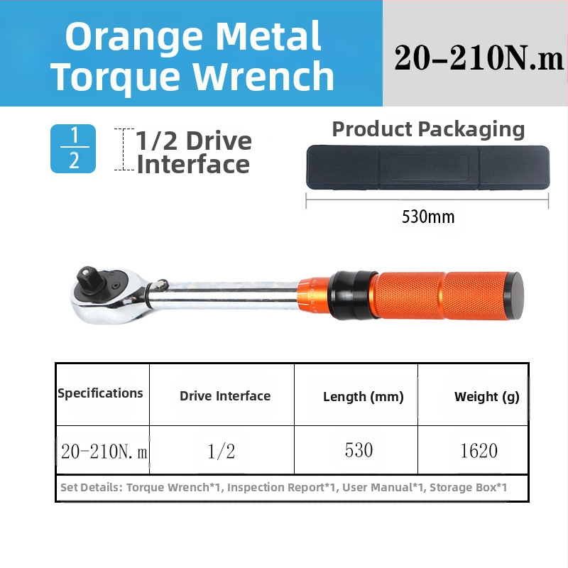Rats momenta atslēga komplekts, 8 gab., hroma-vanādija tērauds, pulēta virsma, precizitāte ±3