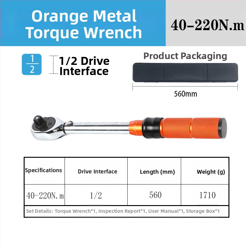 Rats momenta atslēga komplekts, 8 gab., hroma-vanādija tērauds, pulēta virsma, precizitāte ±3