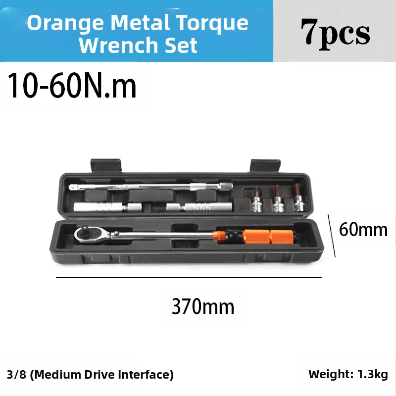 Rats momenta atslēga komplekts, 8 gab., hroma-vanādija tērauds, pulēta virsma, precizitāte ±3