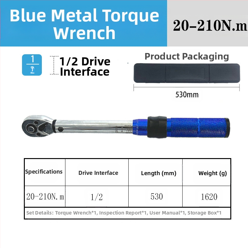 Rats momenta atslēga komplekts, 8 gab., hroma-vanādija tērauds, pulēta virsma, precizitāte ±3