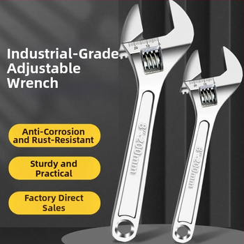 Cheie reglabilă cu deschidere mare, cheie pentru baie și țevi, unelte de reparații manuale | Brand: Other; Material: oțel cu carbon înalt; Tip: cheie cu dinți mobili