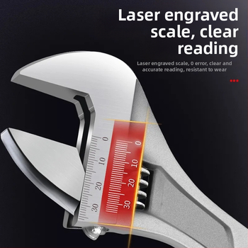 Ρυθμιζόμενο κλειδί με μεγάλο άνοιγμα, πολυλειτουργικό κλειδί μπάνιου-σωλήνα, χειροκίνητα εργαλεία επισκευής | Μάρκα: Other; Υλικό: Χαλύβας υψηλής περιεκτικότητας σε άνθρακα