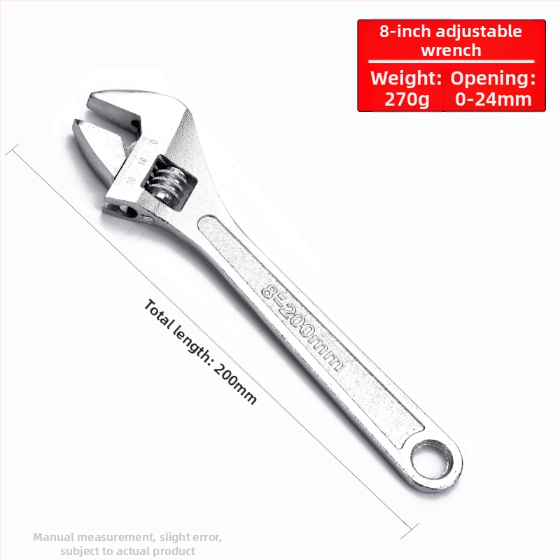 Cheie reglabilă cu deschidere mare, cheie pentru baie și țevi, unelte de reparații manuale | Brand: Other; Material: oțel cu carbon înalt; Tip: cheie cu dinți mobili