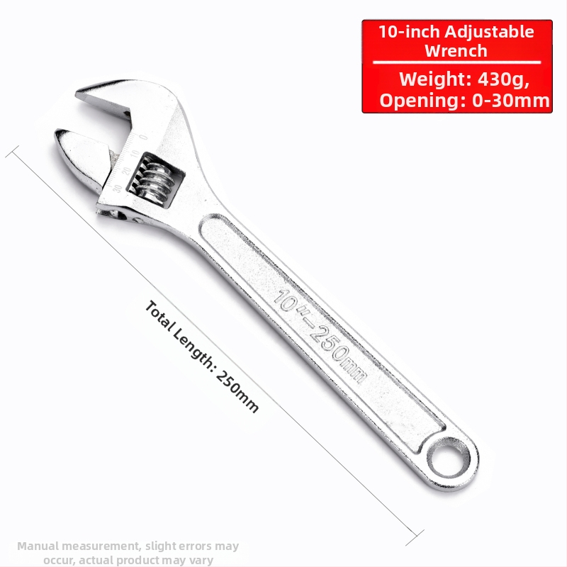 Cheie reglabilă cu deschidere mare, cheie pentru baie și țevi, unelte de reparații manuale | Brand: Other; Material: oțel cu carbon înalt; Tip: cheie cu dinți mobili