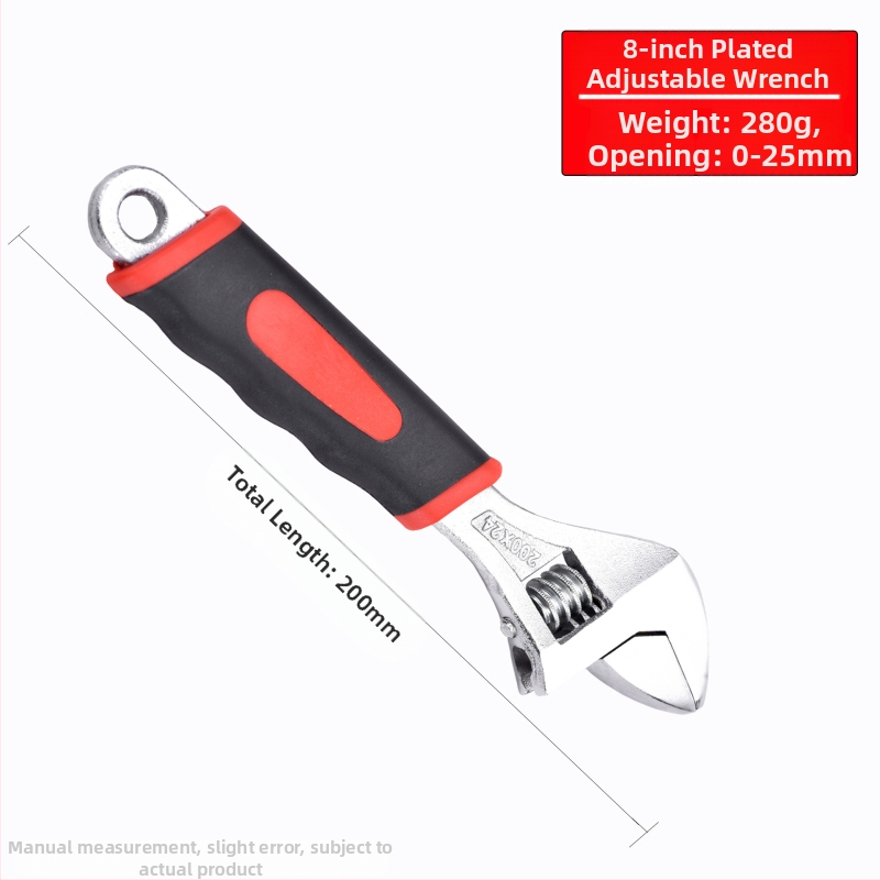 Cheie reglabilă cu deschidere mare, cheie pentru baie și țevi, unelte de reparații manuale | Brand: Other; Material: oțel cu carbon înalt; Tip: cheie cu dinți mobili