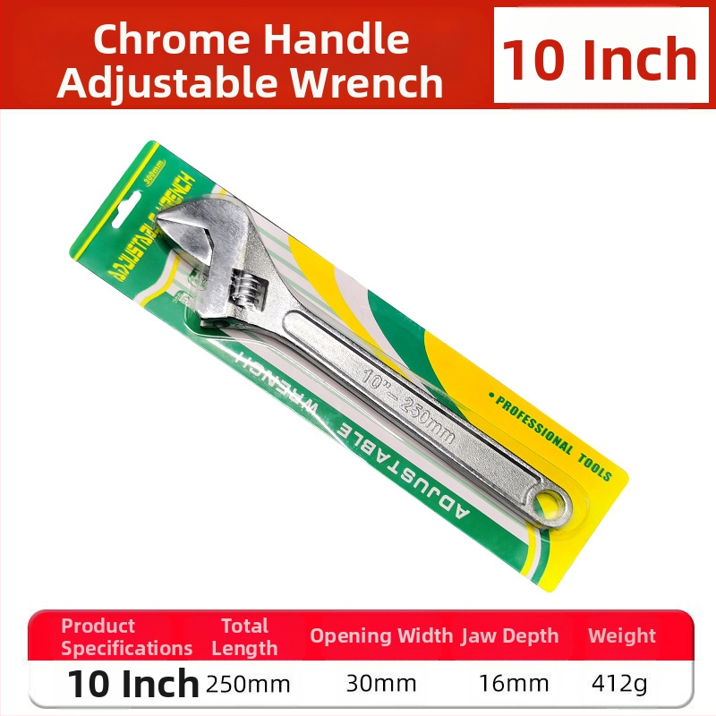 Cheie reglabilă cu deschidere mare, cheie pentru baie și țevi, unelte de reparații manuale | Brand: Other; Material: oțel cu carbon înalt; Tip: cheie cu dinți mobili