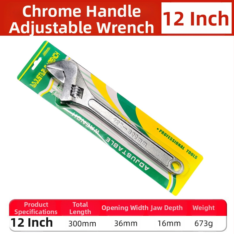 Cheie reglabilă cu deschidere mare, cheie pentru baie și țevi, unelte de reparații manuale | Brand: Other; Material: oțel cu carbon înalt; Tip: cheie cu dinți mobili