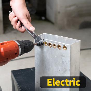 Εργαλείο rivet nut δύο χεριών για πόρτες και παραθύρων αυτοκινήτου; διαμέτρους M3–M10; μεταλλική κατασκευή; 6 κεφαλές