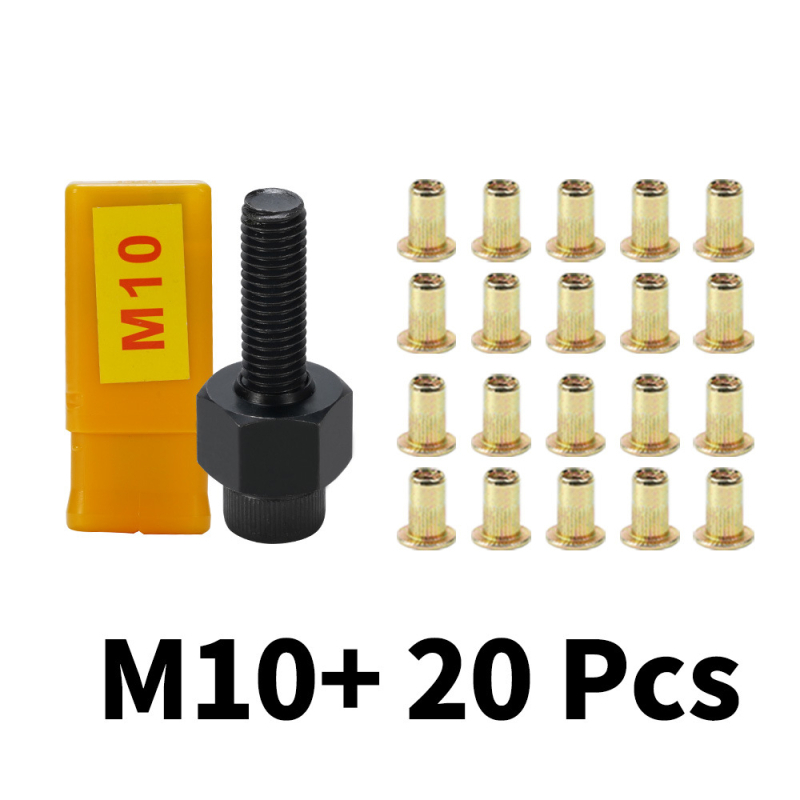 Unealtă rivet nut pentru uși și ferestre auto; acționare manuală cu ambele mâini; diametre M3–M10; construcție metalică; 6 capete