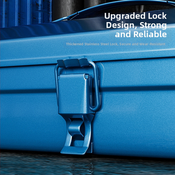 Μεταλλικό Κουτί Εργαλείων, Φορητό και Πολυλειτουργικό για Οικιακή και Αυτοκινητική Αποθήκευση, Καθολικό για Επισκευές Αυτοκινήτων