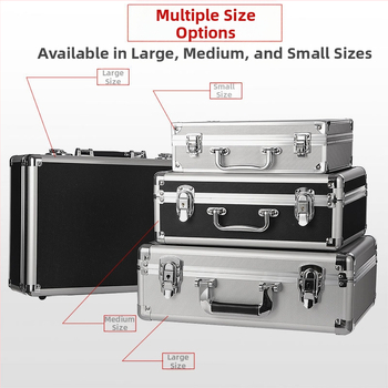 Μεταφερόμενο κιβώτιο εργαλείων από κράμα αλουμινίου και θήκη οργάνων — Πολυλειτουργική αποθήκευση