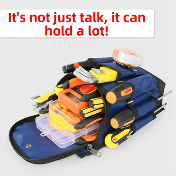 Ζώνη εργαλείων για ηλεκτρολόγους και ξυλουργούς, ενισχυμένος καμβάς, πολυλειτουργική κρεμαστή τσάντα