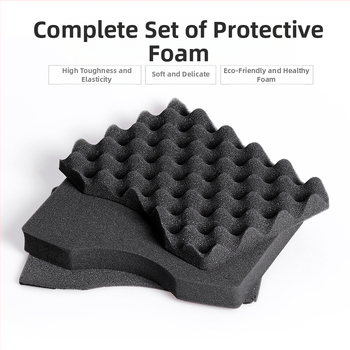 Πλαστικό κιβώτιο εργαλείων με επένδυση από σφουγγάρι, φορητό προστατευτικό κουτί για οικιακή χρήση