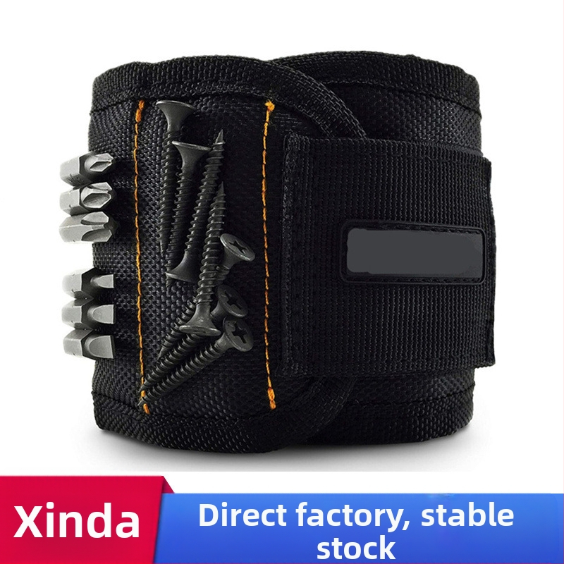 Neilona magnētiskā rokas siksna, zīmols Cinda, rūpnieciskai lietošanai, augstas veiktspējas NdFeB magnēti, 5 magnētu rindas