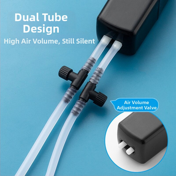 Bao shangya USB διπλής οπής αεραντζής ενυδρείου, φορητός για εσωτερική/εξωτερική χρήση, διπλής κεφαλής, μοντέλο 370, βάρος 150 g, Εισαγωγή: Όχι, Ιδιωτικά εμπορικά σήματα: Όχι