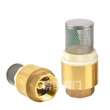 Zvislý zdvíhací spätný ventil s mriežkou z nehrdzavejúcej ocele a meďovým dnom, vhodný pre olej a vodu, hydraulické ovládanie, jednostranný tok