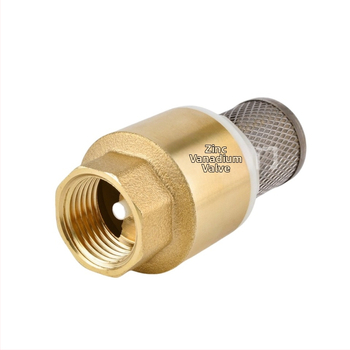 Zvislý zdvíhací spätný ventil s mriežkou z nehrdzavejúcej ocele a meďovým dnom, vhodný pre olej a vodu, hydraulické ovládanie, jednostranný tok