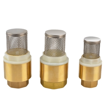 Zvislý zdvíhací spätný ventil s mriežkou z nehrdzavejúcej ocele a meďovým dnom, vhodný pre olej a vodu, hydraulické ovládanie, jednostranný tok