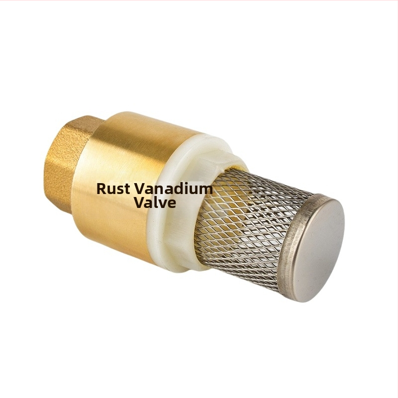 Вертикален повдигащ обратен клапан с мрежа от неръждаема стомана и медно дъно, подходящ за масло и вода, хидравлично управление, еднопосочно протичане