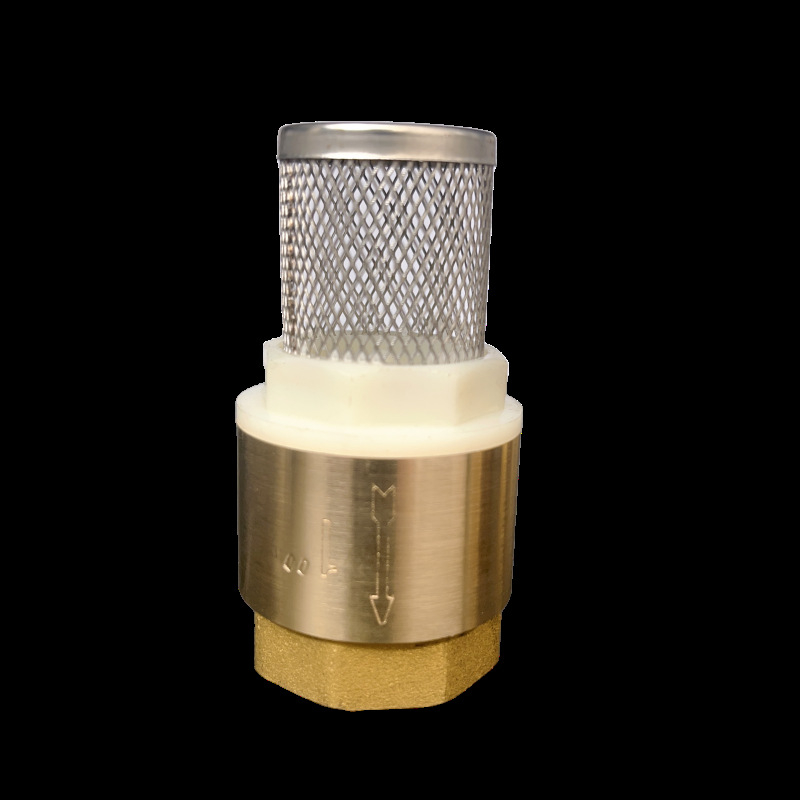 Zvislý zdvíhací spätný ventil s mriežkou z nehrdzavejúcej ocele a meďovým dnom, vhodný pre olej a vodu, hydraulické ovládanie, jednostranný tok