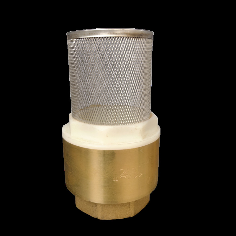 Zvislý zdvíhací spätný ventil s mriežkou z nehrdzavejúcej ocele a meďovým dnom, vhodný pre olej a vodu, hydraulické ovládanie, jednostranný tok