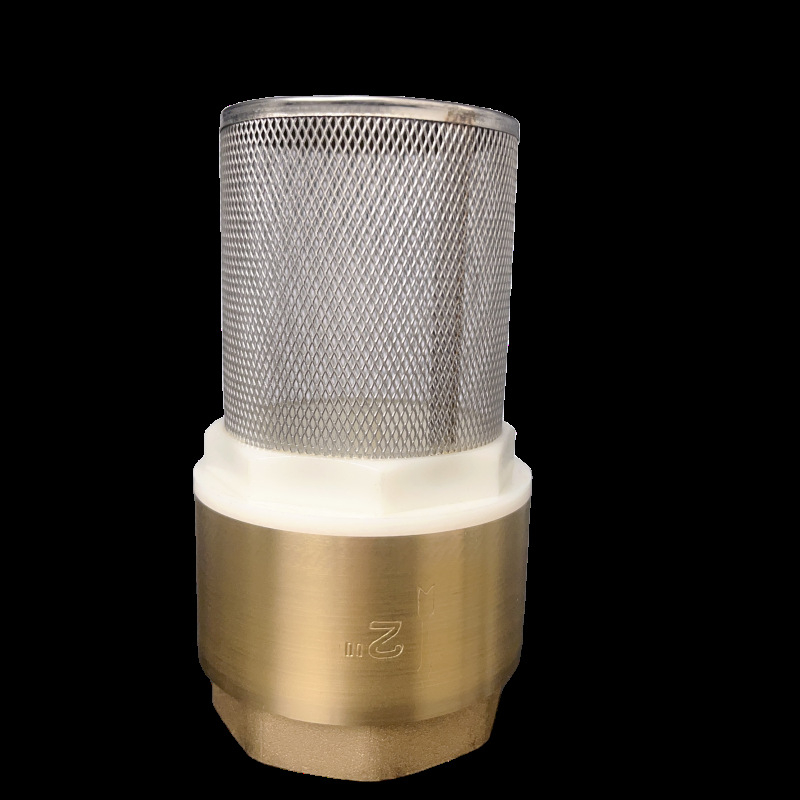 Zvislý zdvíhací spätný ventil s mriežkou z nehrdzavejúcej ocele a meďovým dnom, vhodný pre olej a vodu, hydraulické ovládanie, jednostranný tok