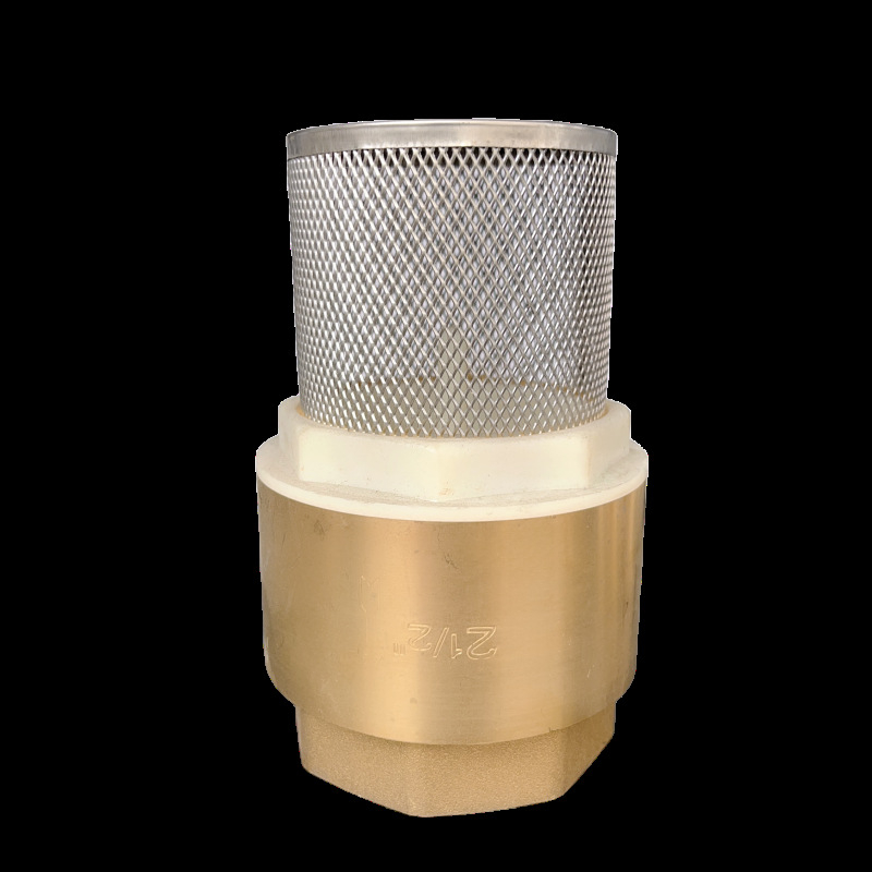 Zvislý zdvíhací spätný ventil s mriežkou z nehrdzavejúcej ocele a meďovým dnom, vhodný pre olej a vodu, hydraulické ovládanie, jednostranný tok