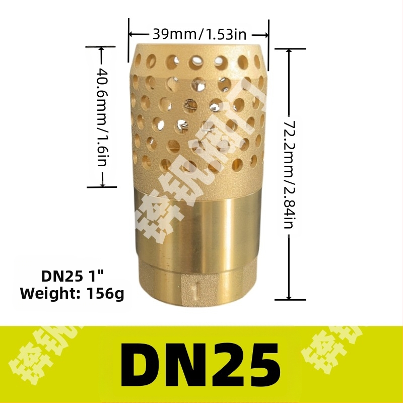 Zvislý zdvíhací spätný ventil s mriežkou z nehrdzavejúcej ocele a meďovým dnom, vhodný pre olej a vodu, hydraulické ovládanie, jednostranný tok