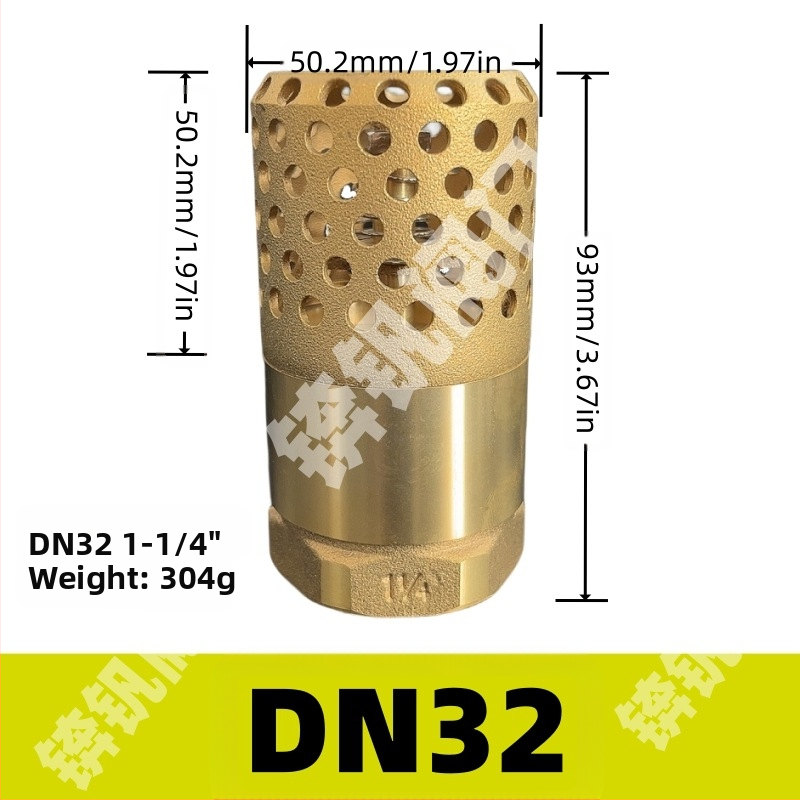 Zvislý zdvíhací spätný ventil s mriežkou z nehrdzavejúcej ocele a meďovým dnom, vhodný pre olej a vodu, hydraulické ovládanie, jednostranný tok