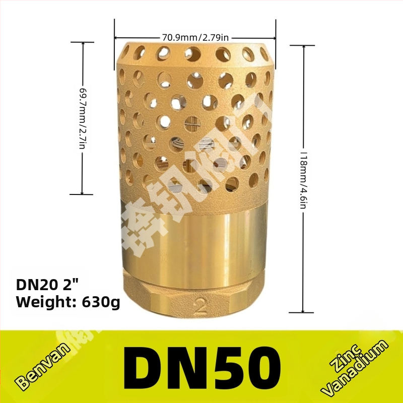 Zvislý zdvíhací spätný ventil s mriežkou z nehrdzavejúcej ocele a meďovým dnom, vhodný pre olej a vodu, hydraulické ovládanie, jednostranný tok