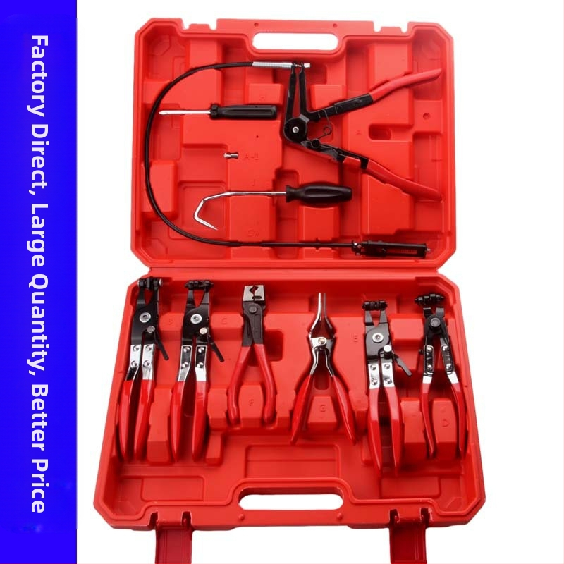 Autóhoz való 9 darabos csőkötegítő fogó készlet — Magas széntartalmú acél, Semleges márka, Autóhoz, Tömeg 1