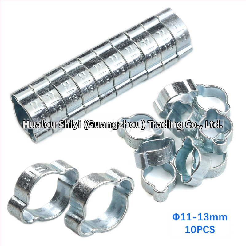 Clamă pentru țevi, cu urechi duble, galvanizată, pentru țevi de 5–20 mm, marcă SY