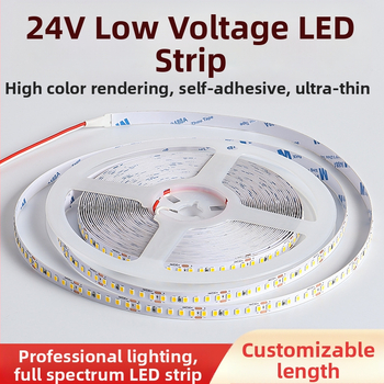 Линейна монохромна LED лента, самозалепваща, 12V, 120 диода, 2835 SMD