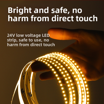 Линейна монохромна LED лента, самозалепваща, 12V, 120 диода, 2835 SMD