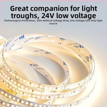 Линейна монохромна LED лента, самозалепваща, 12V, 120 диода, 2835 SMD