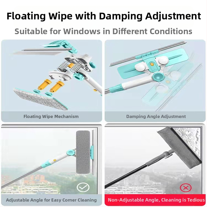 Alat za čišćenje stakla za kućnu upotrebu, dvostrani brisač, električni