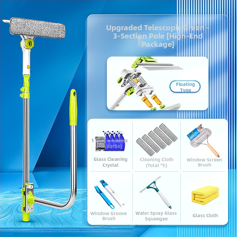 Alat za čišćenje stakla za kućnu upotrebu, dvostrani brisač, električni