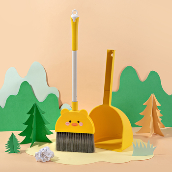 Σετ σκούπα και κάδο σκόνης – Καρτούν μικρή χαριτωμένη παιδική σκούπα, PP+PET, 36 τεμάχια, 2024
