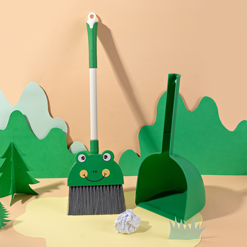 Söprő és portörlő készlet – rajzfilm mini aranyos gyermekeknek, PP+PET, 36 db, 2024