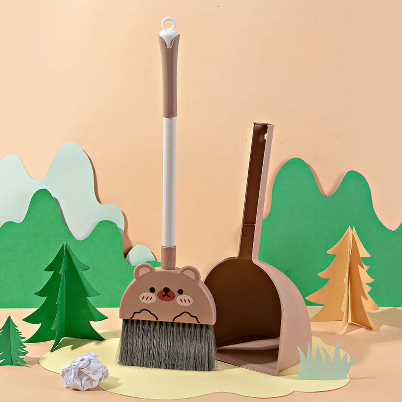 Söprő és portörlő készlet – rajzfilm mini aranyos gyermekeknek, PP+PET, 36 db, 2024