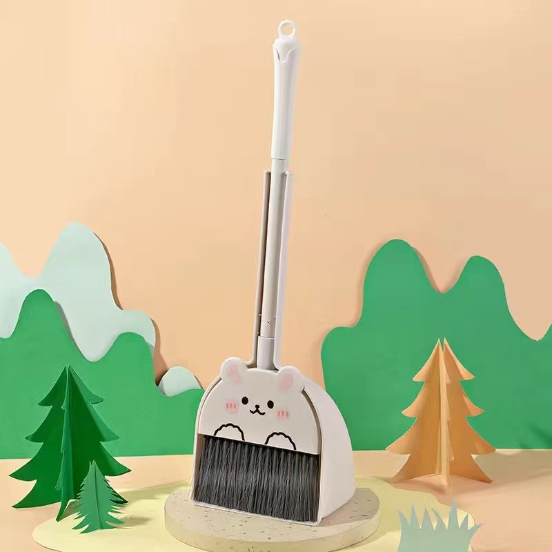 Söprő és portörlő készlet – rajzfilm mini aranyos gyermekeknek, PP+PET, 36 db, 2024