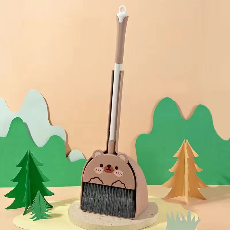 Söprő és portörlő készlet – rajzfilm mini aranyos gyermekeknek, PP+PET, 36 db, 2024