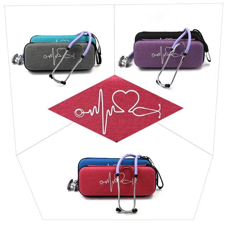 Etui pentru stetoscop, Model XC; Material: 600D Snowflake Oxford; Capacitate de încărcare: 5 kg; Proces: Offset printing; Utilizare: Ambalare pentru stetoscop