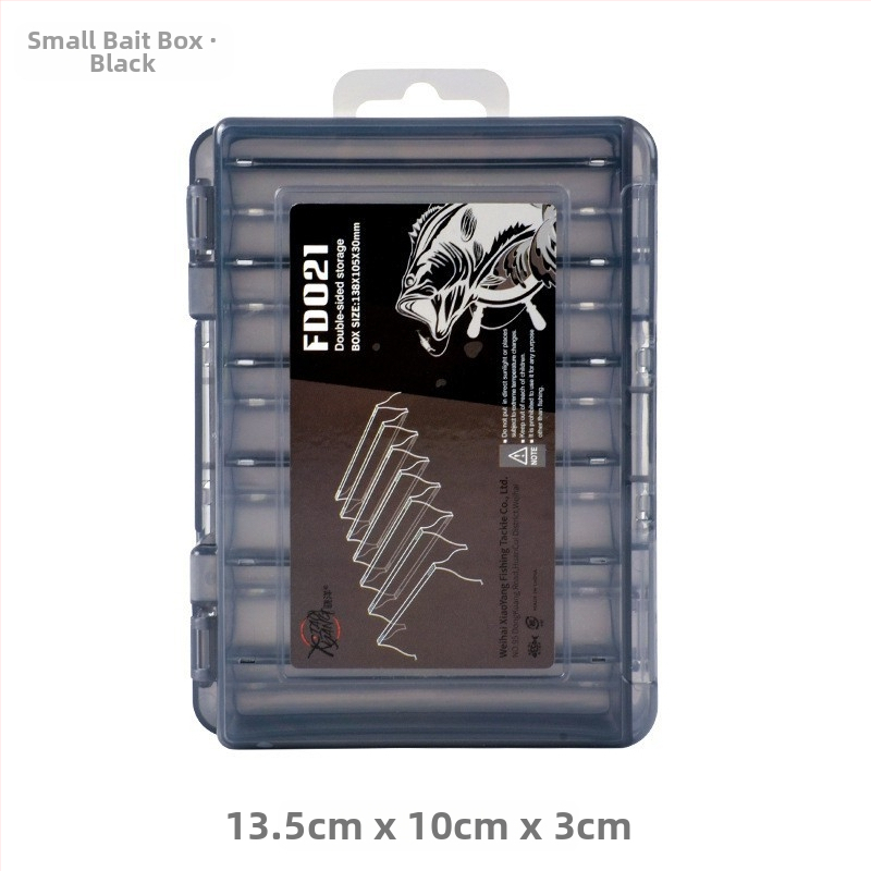 XINLANG žvejybos masalų laikymo dėžutė, dviejų sluoksnių, dvipusė, nešiojama, atspari vandeniui žvejybos reikmenims
