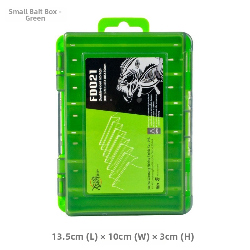 XINLANG žvejybos masalų laikymo dėžutė, dviejų sluoksnių, dvipusė, nešiojama, atspari vandeniui žvejybos reikmenims