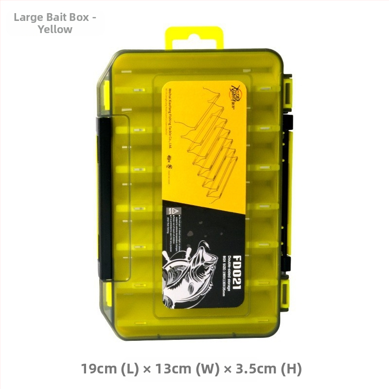 XINLANG žvejybos masalų laikymo dėžutė, dviejų sluoksnių, dvipusė, nešiojama, atspari vandeniui žvejybos reikmenims