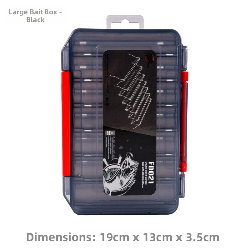 XINLANG žvejybos masalų laikymo dėžutė, dviejų sluoksnių, dvipusė, nešiojama, atspari vandeniui žvejybos reikmenims