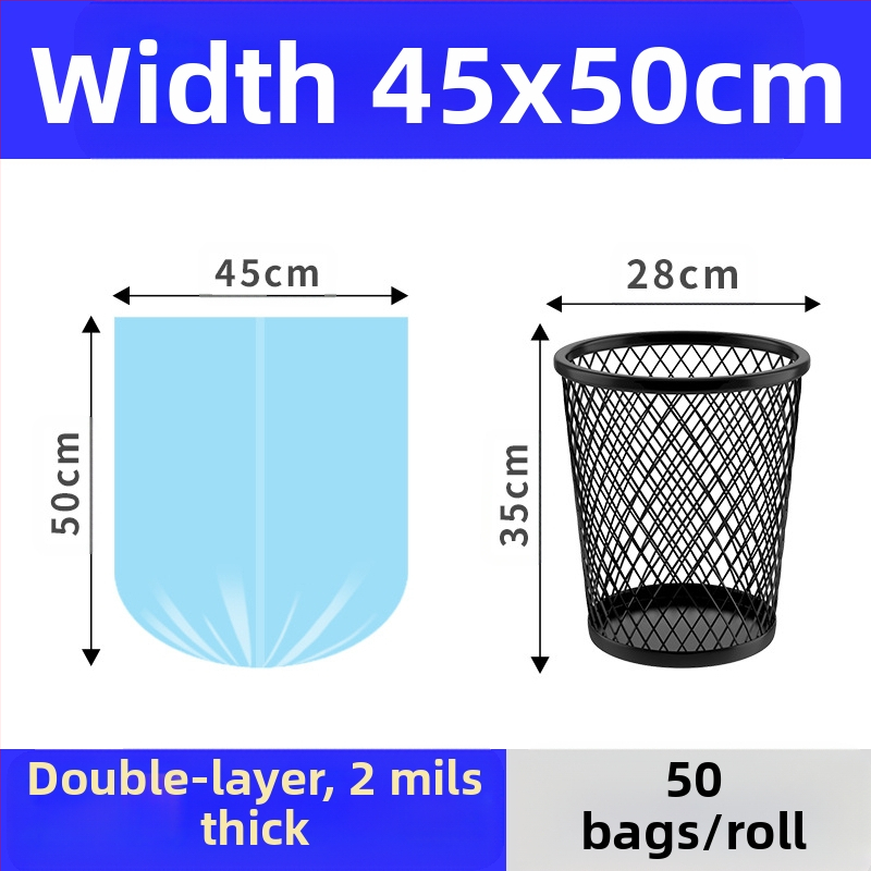 HS HDPE торби за отпадъци с връзка, еднократни, за дома, дебелина 0,011 мм