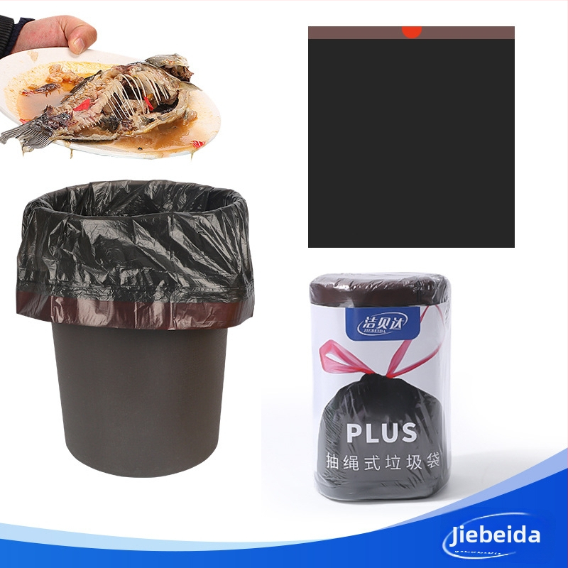 HS HDPE торби за отпадъци с връзка, еднократни, за дома, дебелина 0,011 мм