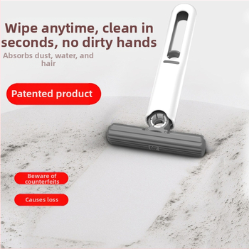 Αναδιπλούμενο σφουγγαρίστρα σπίν για οικιακή χρήση με κεφαλή οικολογικού σφουγγαριού και πλαστικό σωλήνα· απομάκρυνση ύδατος 80–90%; αντοχή στη διάβρωση 9.0–9.9